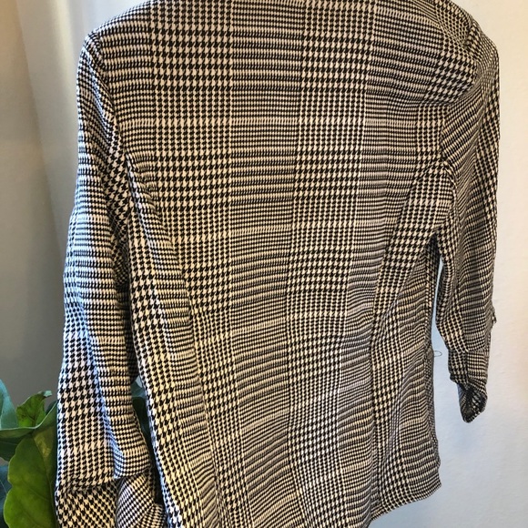 Brand new! ASOS black & white checkered blazer - Picture 3 of 3